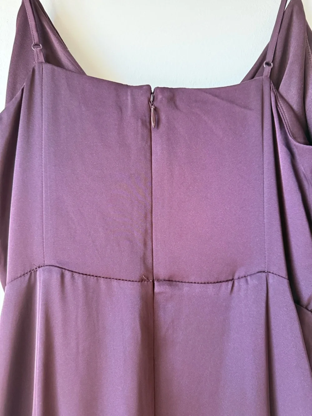 Express Plum Ruffle High-Low Maxi Dress - Picture 5 of 5